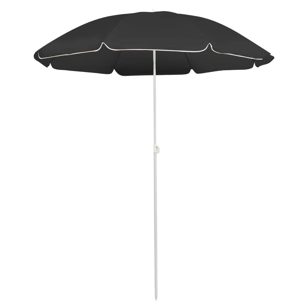 Outdoor Parasol with Steel Pole Anthracite 70.9"