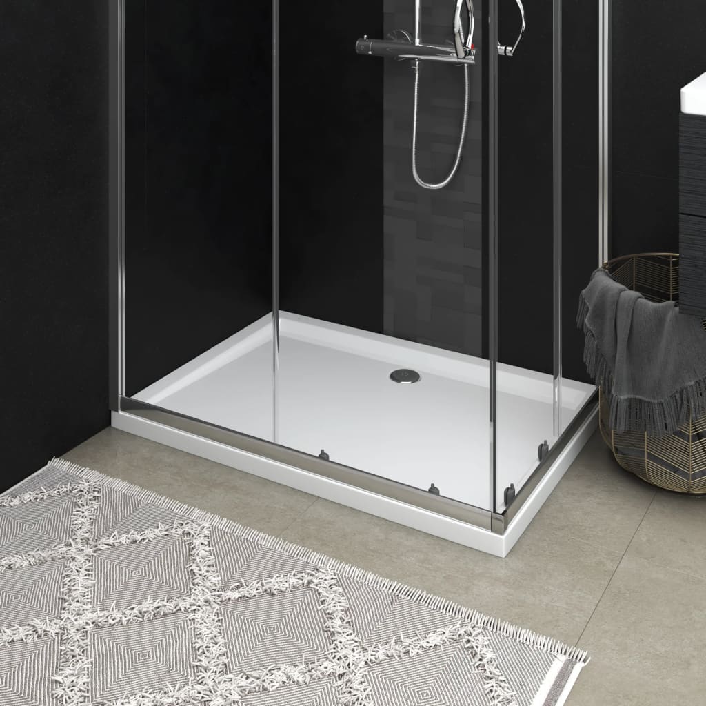 Rectangular ABS Shower Base Tray White 27.6"x39.4"