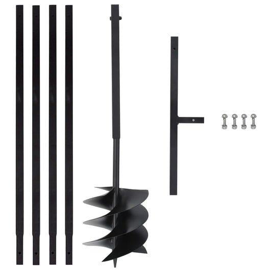 Ground Drill with Handle 1" with Extension Tube 13.1' Steel