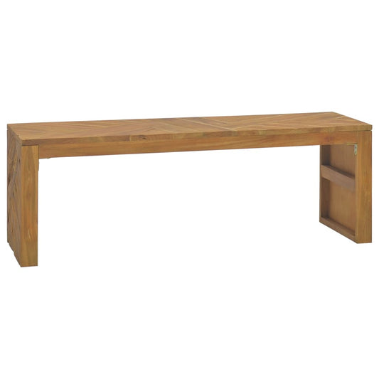 TV Stand 43.3"x23.6"x15" Solid Teak Wood