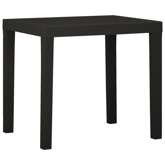 Patio Table Anthracite 31.1"x25.6"x28.3" Plastic