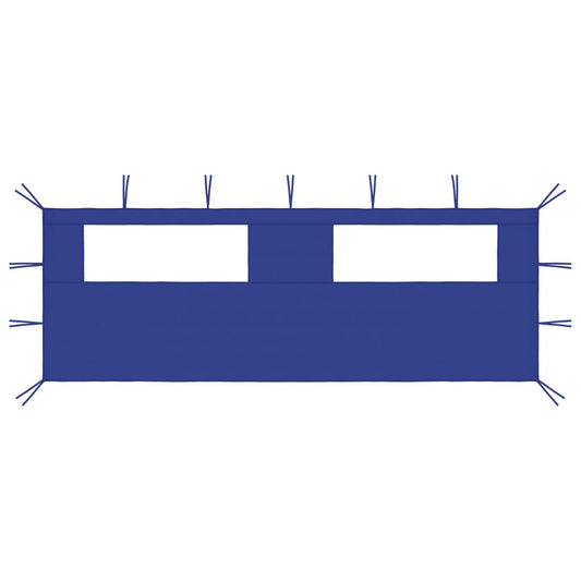 Gazebo Sidewall with Windows 19.7'x6.6' Blue