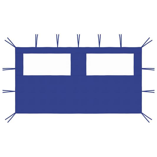Gazebo Sidewall with Windows 13.1'x6.6' Blue