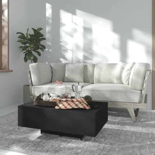 Coffee Table Black 33.5"x21.7"x12.2" Engineered Wood