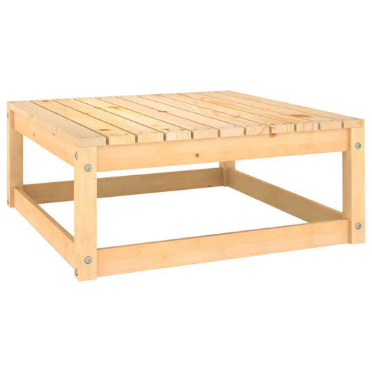 Patio Footstool 27.6"x27.6"x11.8" Solid Pinewood