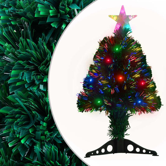 Artificial Christmas Tree with Stand/LED 2 ft Fiber Optic