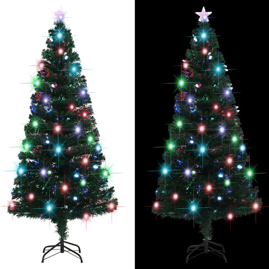 Artificial Christmas Tree with Stand/LED 6 ft Fiber Optic