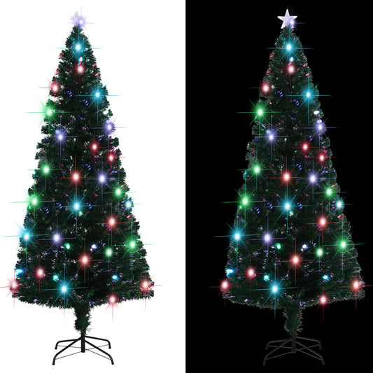 Artificial Christmas Tree with Stand/LED 7 ft Fiber Optic