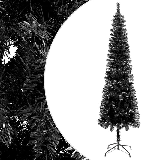 Slim Christmas Tree Black 7 ft