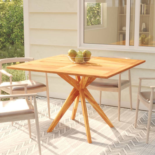 Patio Table 43.3"x43.3"x29.5" Solid Wood Acacia