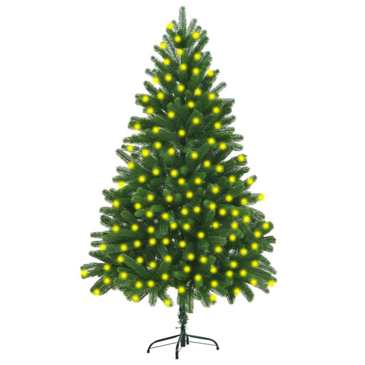 Artificial Christmas Tree with LEDs 82.7" Green