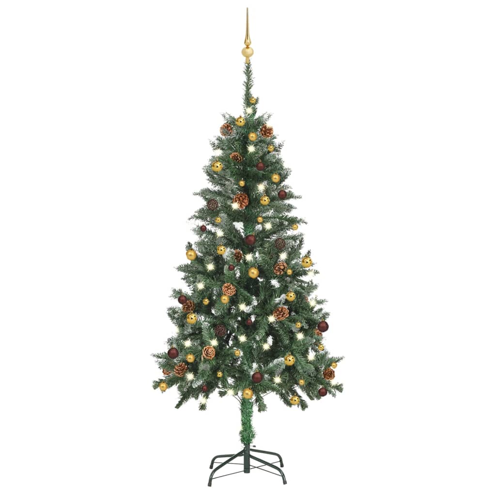 Artificial Christmas Tree with LEDs&Ball Set 59.1"
