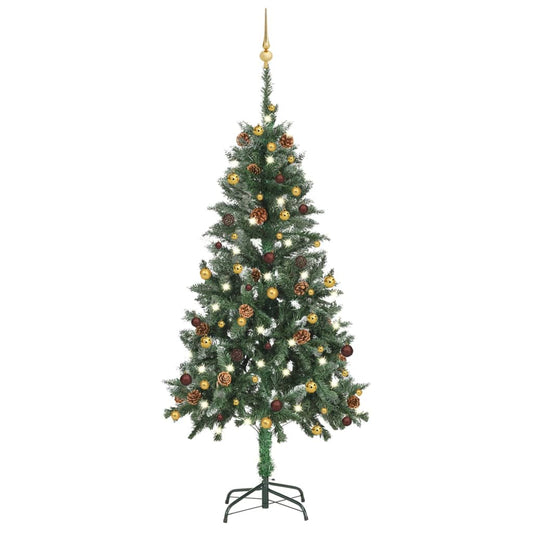 Artificial Christmas Tree with LEDs&Ball Set 59.1"