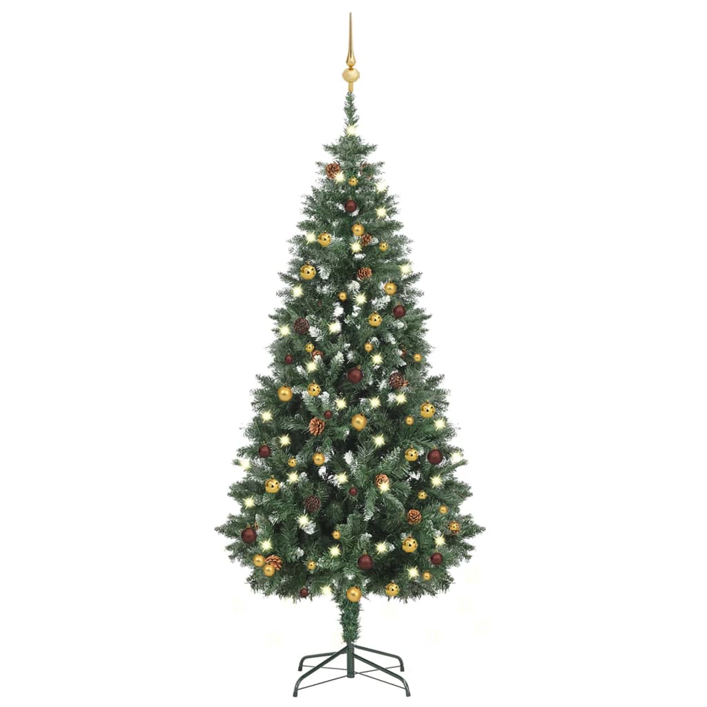 Artificial Christmas Tree with LEDs&Ball Set 70.9"
