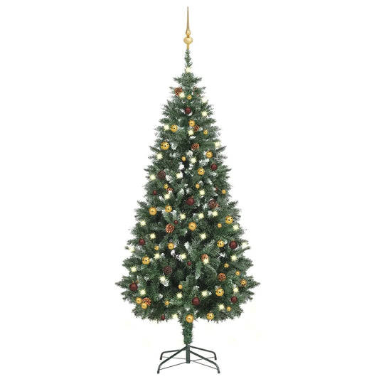 Artificial Christmas Tree with LEDs&Ball Set 70.9"