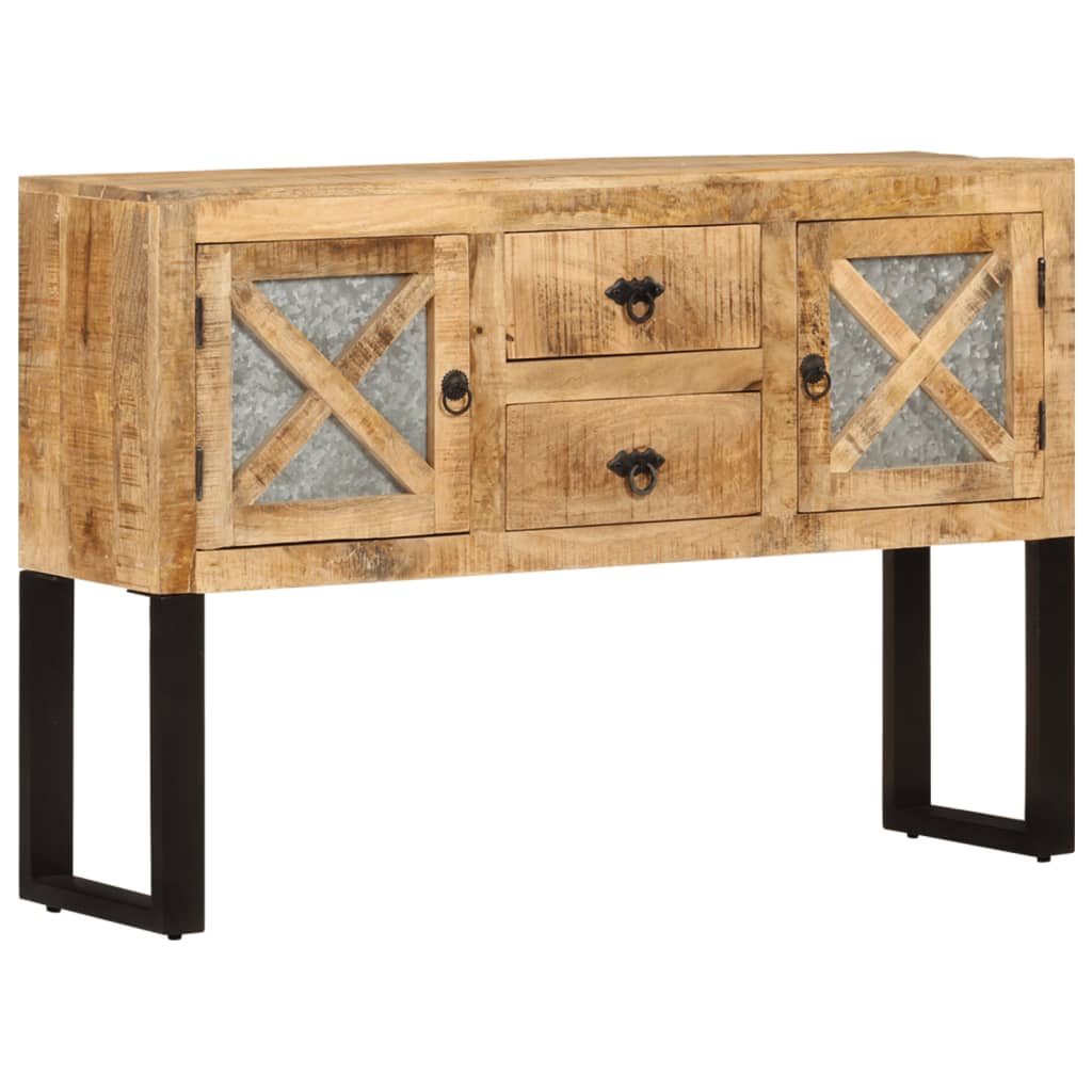 Sideboard 43.3"x11.8"x29.1" Rough Mango Wood