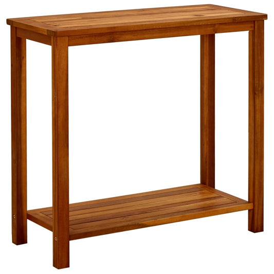 Patio Console Table 31.5"x13.8"x29.5" Solid Acacia Wood