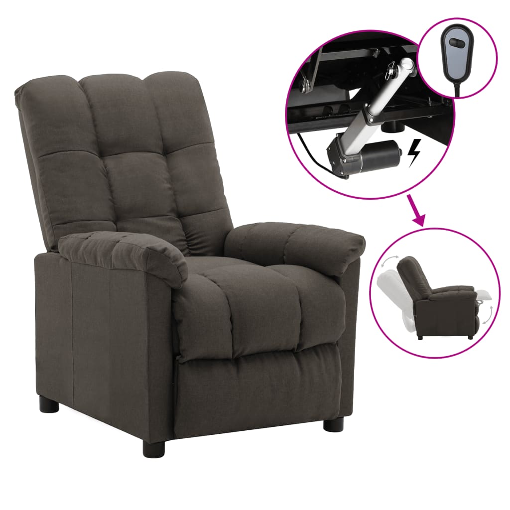 Recliner Taupe Fabric