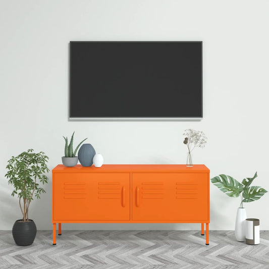 TV Cabinet Orange 41.3"x13.8"x19.7" Steel