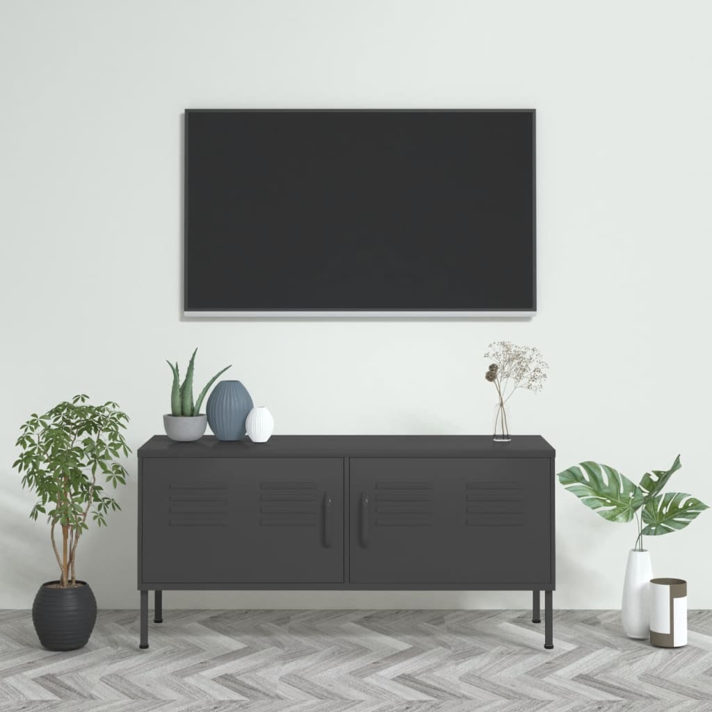 TV Cabinet Anthracite 41.3"x13.8"x19.7" Steel