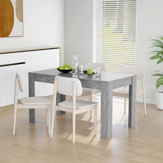 Dining Table Concrete Gray 55.1"x29.3"x29.9" Engineered Wood