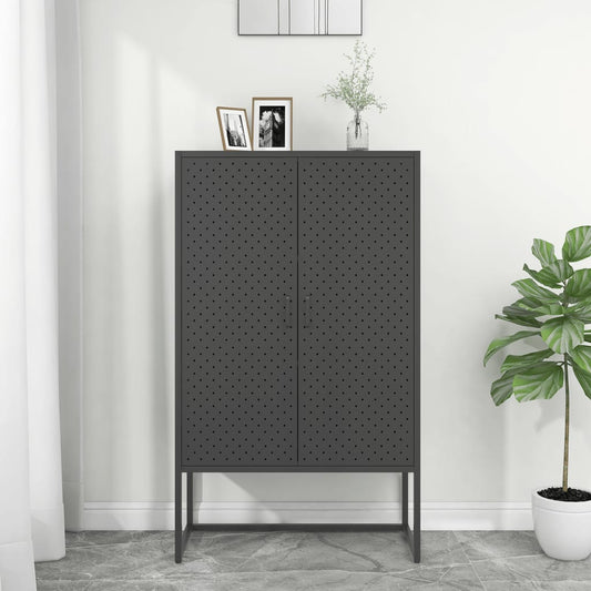 Highboard Anthracite 31.5"x13.8"x53.1" Steel