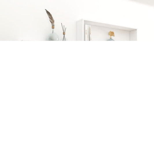 Wall Cube Shelves 4 pcs White 39.4"x5.9"x11.8" Engineered Wood