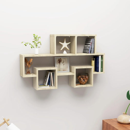 Car-shaped Wall Shelf Sonoma Oak 32.3"x5.9"x20.1" Engineered Wood