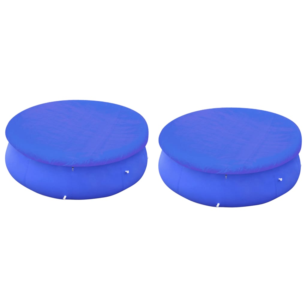 Pool Covers 2 pcs for 141.7"-144.5" Round Above-Ground Pools