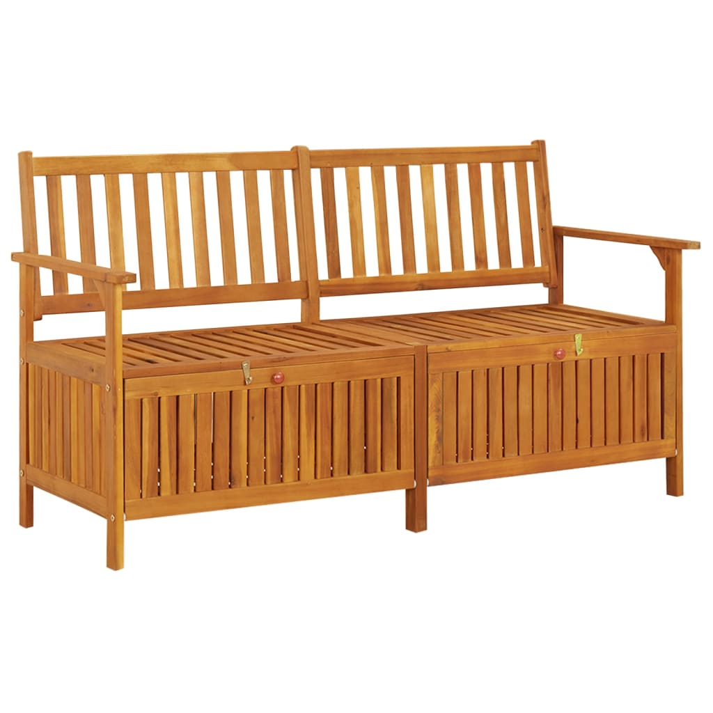 Storage Bench 58.3" Solid Wood Acacia