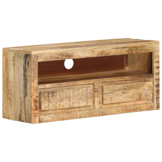TV Cabinet 34.6"x11.8"x15.7" Solid Wood Mango
