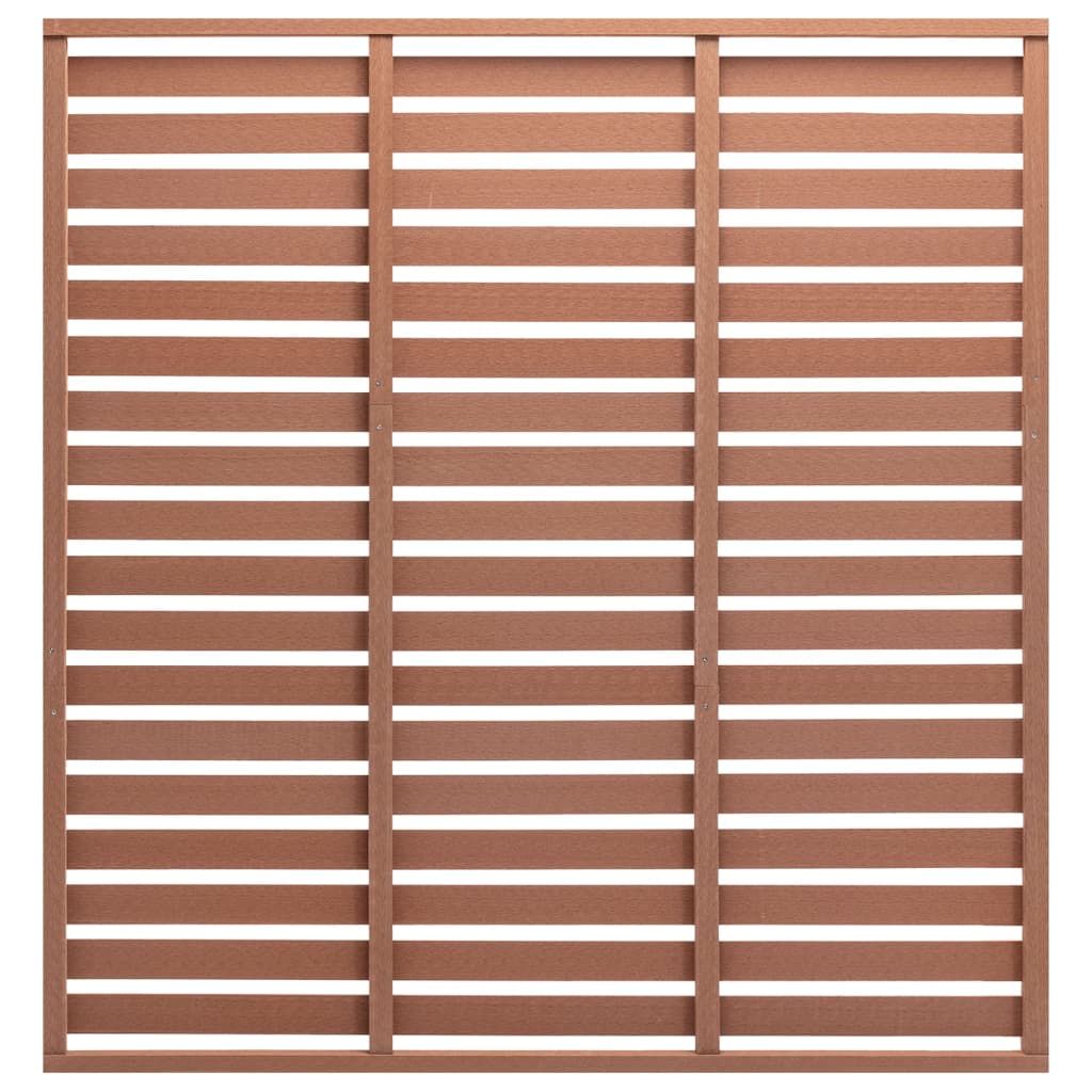 Fence Panel WPC 70.9"x70.9" Brown