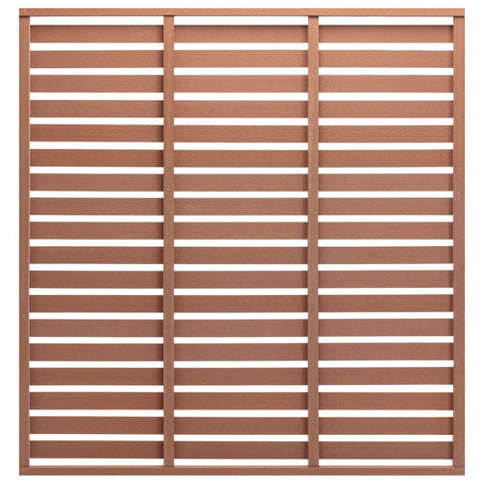 Fence Panel WPC 70.9"x70.9" Brown
