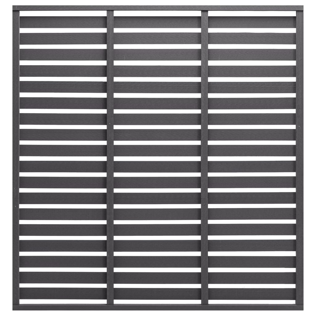 Fence Panel WPC 70.9"x70.9" Gray