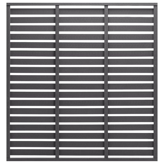 Fence Panel WPC 70.9"x70.9" Gray