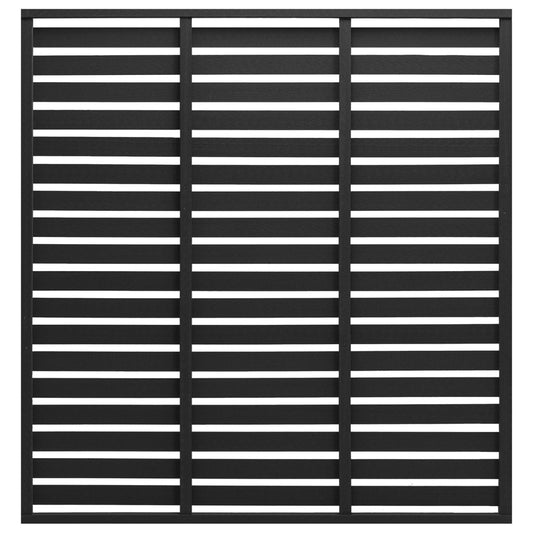 Fence Panel WPC 70.9"x70.9" Black