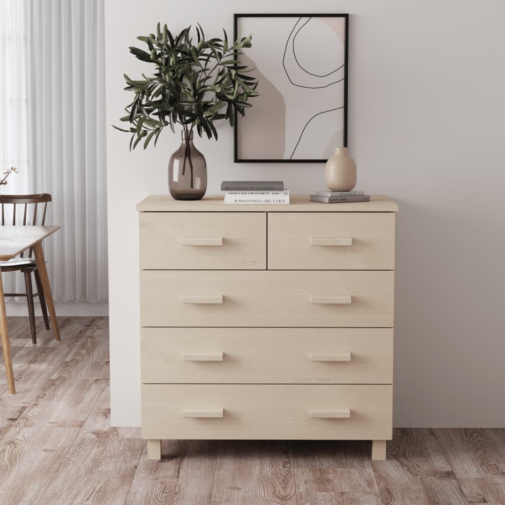 Sideboard Honey Brown 31.1"x15.7"x31.5" Solid Wood Pine