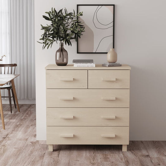 Sideboard Honey Brown 31.1"x15.7"x31.5" Solid Wood Pine