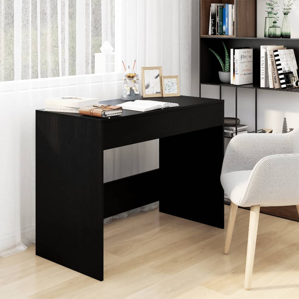 Desk Black 39.8"x19.7"x30.1" Engineered Wood