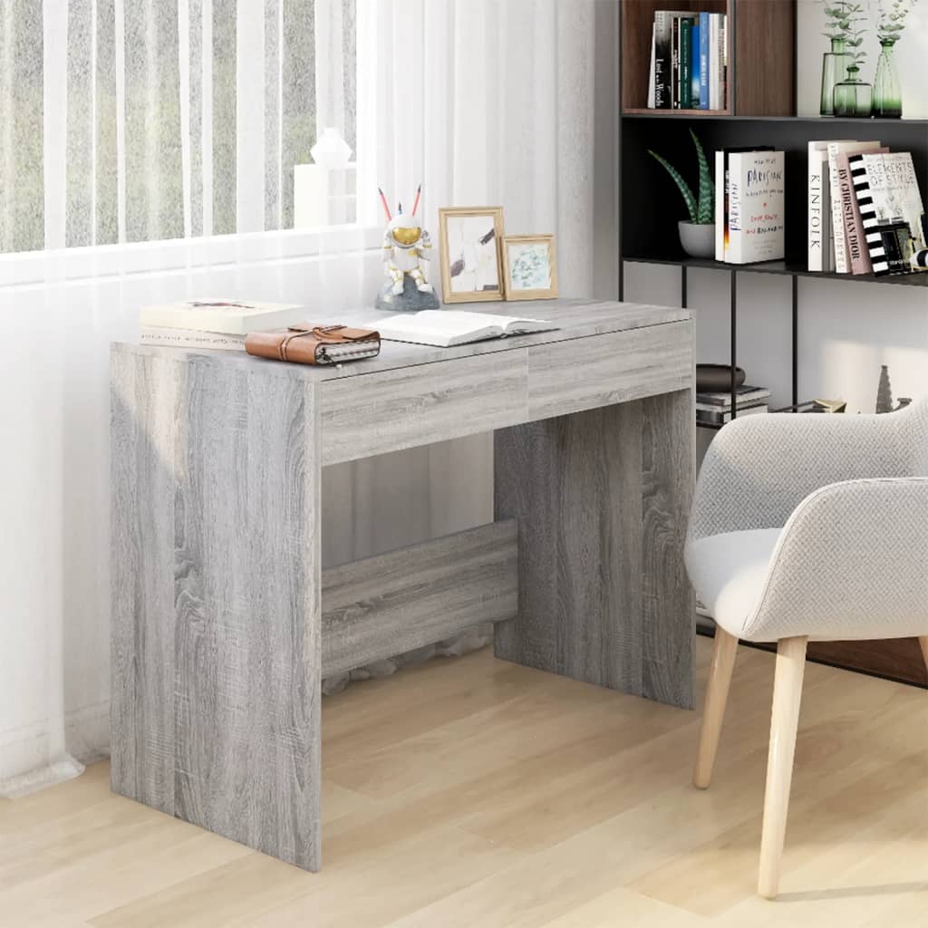 Desk Gray Sonoma 39.8"x19.7"x30.1" Engineered Wood