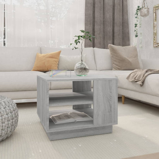 Coffee Table Gray Sonoma 21.7"x21.7"x16.9" Engineered Wood