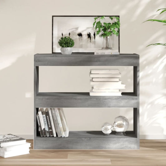 Book Cabinet/Room Divider Gray Sonoma 31.5"x11.8"x28.3"