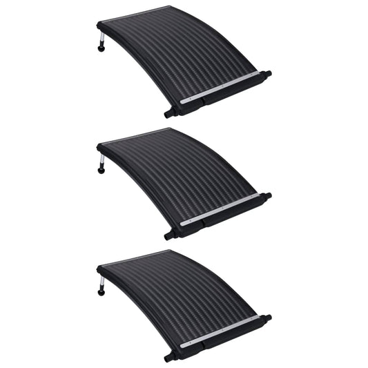 Curved Pool Solar Heating Panels 3 pcs 43.3"x25.6"