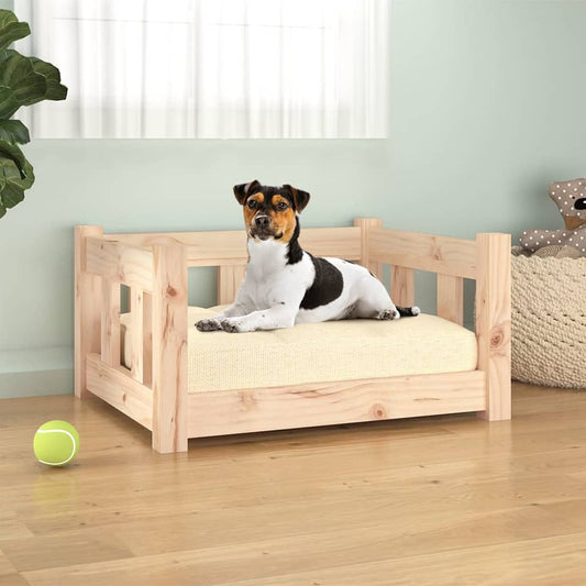 Dog Bed 21.9"x17.9"x11" Solid Wood Pine